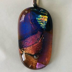 Glass art pendant
